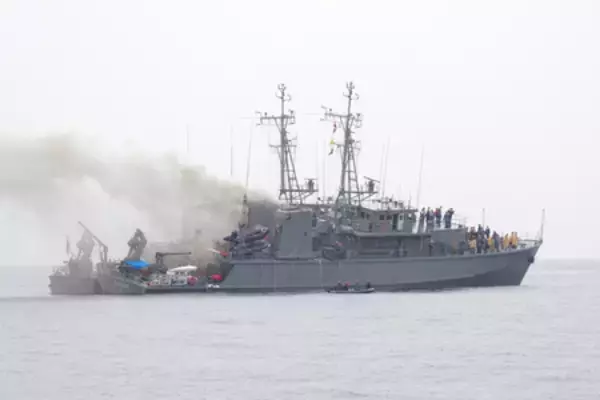 燃料漏れ出火、電源失い消火難航＝掃海艇沈没で調査結果―海自