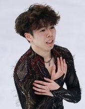 演技を終えた佐藤　五輪