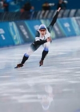 滑走する倉坪　五輪