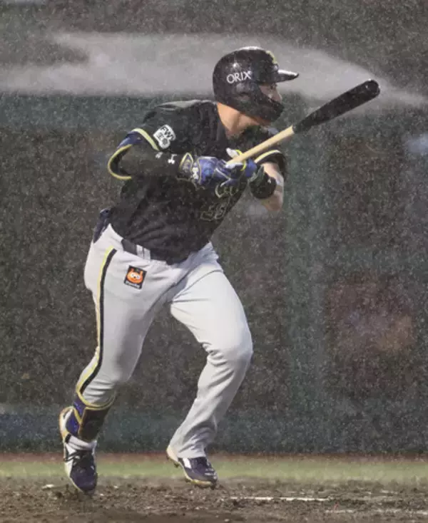 オリックスの来田、殊勲の逆転打＝プロ野球