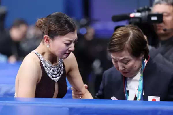 フリーを終えた坂本　五輪