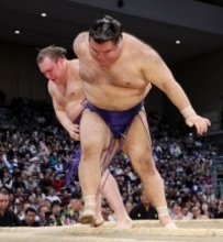 支度部屋＝大相撲九州場所