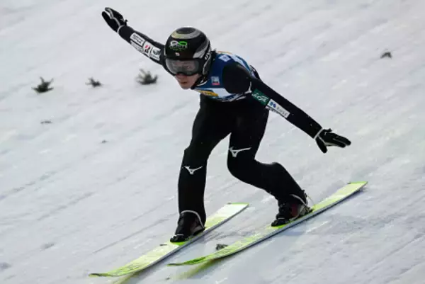 二階堂の着地　Ｗ杯ジャンプ