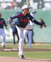 力投する隅田　野球