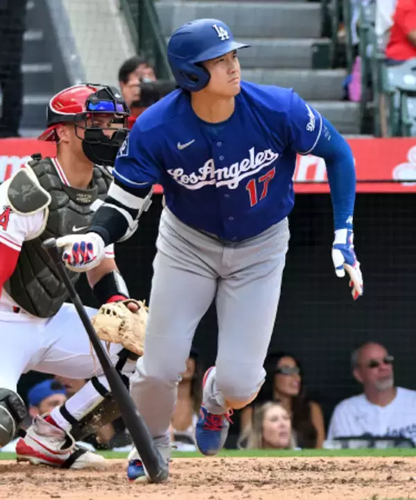 大谷の適時打　大リーグ
