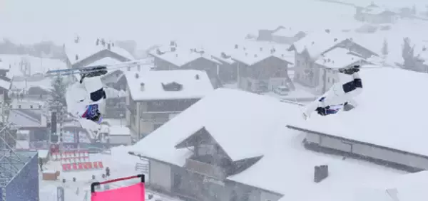 競い合う中尾と藤木　五輪