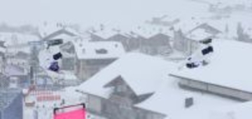 競い合う中尾と藤木　五輪