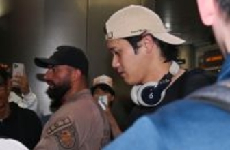 マイアミに到着した大谷　野球