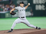 「力投する小笠原　プロ野球」の画像1
