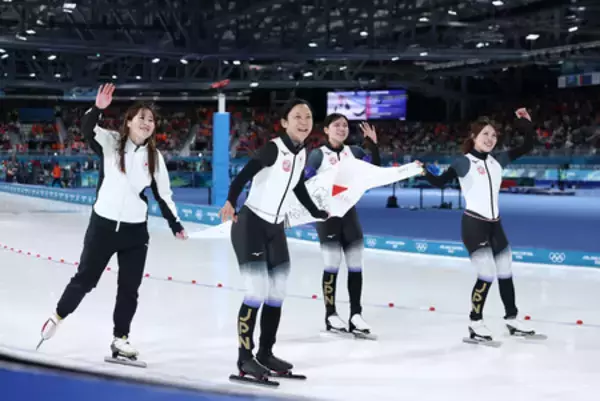 団体追い抜き、日本女子は銅＝今大会メダル１９、史上最多に〔ミラノ・コルティナ五輪〕