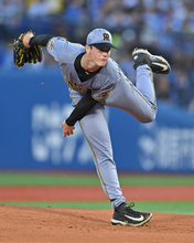力投するルーカス　プロ野球