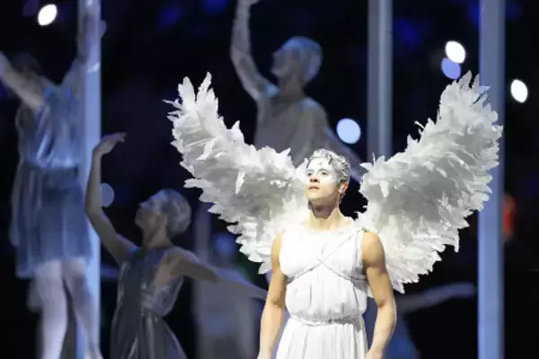 開会式のアトラクション　五輪