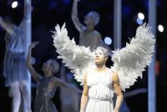 開会式のアトラクション　五輪