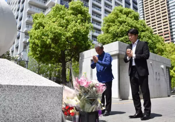 「体の不調あれば運転控えて」＝遺族、慰霊碑で黙とう―池袋暴走事故７年