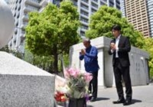 「体の不調あれば運転控えて」＝遺族、慰霊碑で黙とう―池袋暴走事故７年