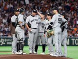 「押し出し四球を与えた八木　プロ野球」の画像1