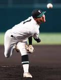 「来山の力投　高校野球」の画像1