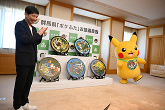５市町にポケモンマンホール