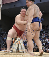 支度部屋＝大相撲九州場所