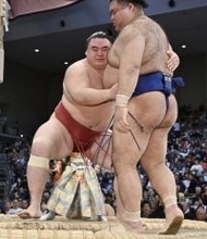 支度部屋＝大相撲九州場所