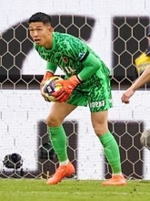 ゴールを守る早川　Ｊリーグ