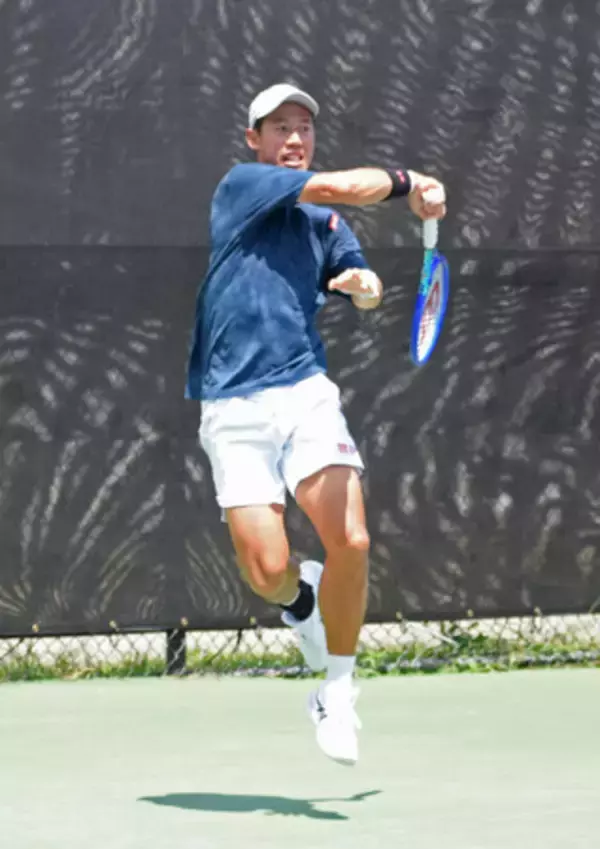 錦織圭、軽快な動き＝引退表明後、初の公式戦に向け―男子テニス