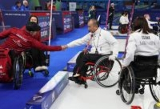 完敗にも充実感＝大舞台楽しんだ小川亜希、中島洋治組―車いすカーリング〔パラリンピック〕