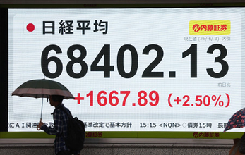 東京株、初の６万８０００円台