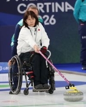 ストーンを放つ小川