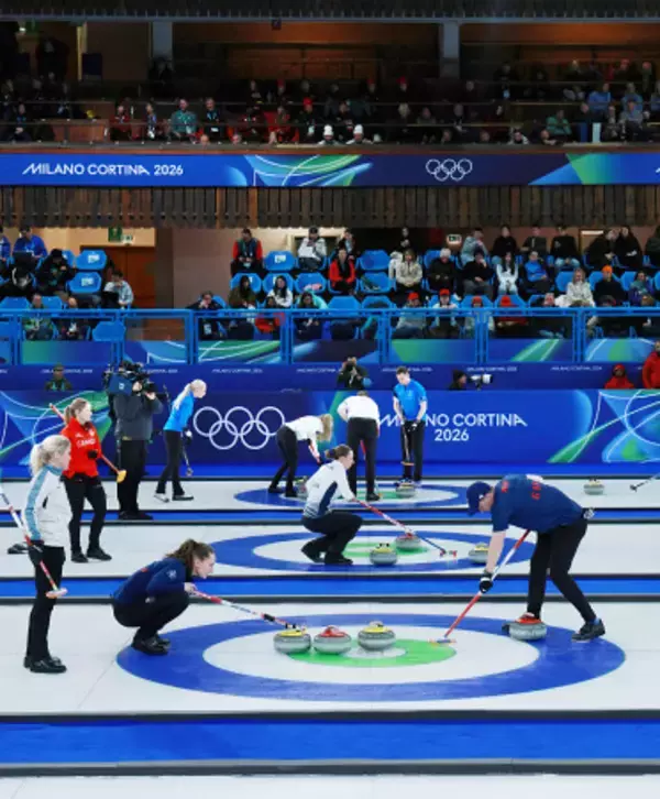 競技が始まったカーリング