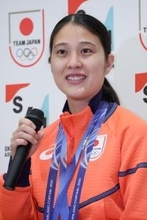 会見する丸山　五輪