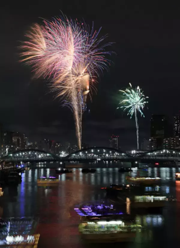 東京の夜空を彩る隅田川花火大会