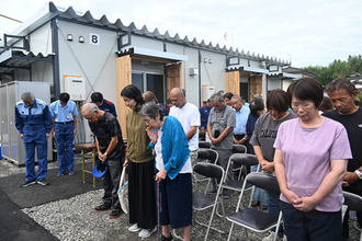被災者「ほっとした」＝仮設住宅への入居開始―地震後初、氷川町で・熊本