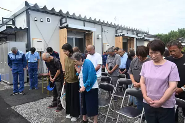 被災者「ほっとした」＝仮設住宅への入居開始―地震後初、氷川町で・熊本