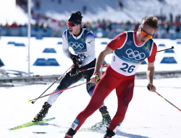 ゴールした馬場　五輪