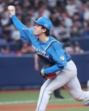 日本ハム先発の北山　プロ野球