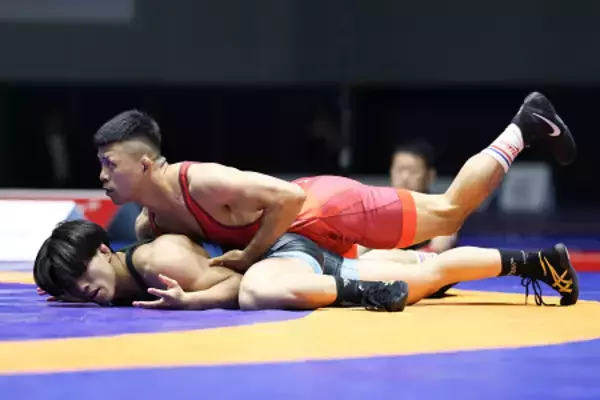 攻める文田　全日本選抜レスリング