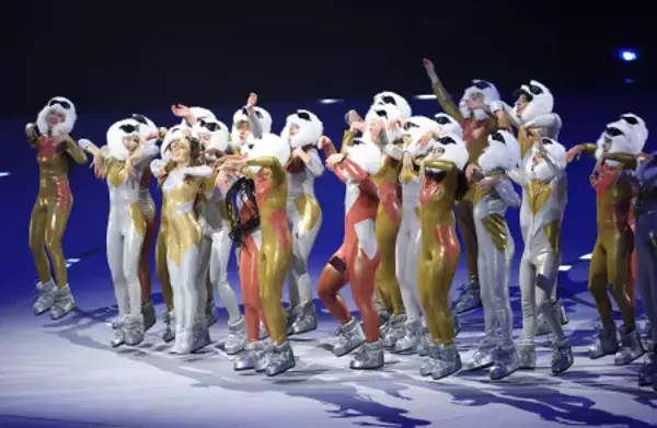 開会式のアトラクション　五輪