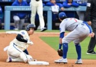 二盗を決める大谷　大リーグ