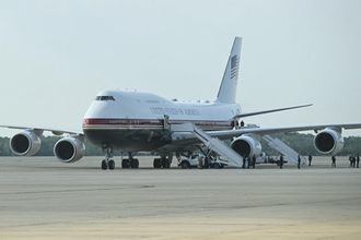 大統領専用機の防護不十分