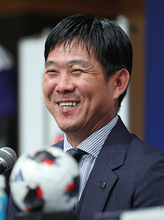 会見する森保監督　サッカー