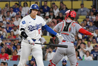 大谷、無安打１四球　大リーグ