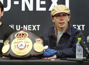 堤「生き残れた」＝激闘から一夜明け会見―ＷＢＡバンタム級