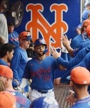 金の「りくりゅう」祝福＝ビシェット、自身も頂点を―米大リーグ