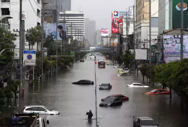 バンコクで大雨被害