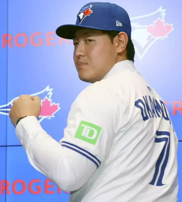 岡本、柔軟姿勢で貢献誓う＝守備は「三つどこでも」―米大リーグ・ブルージェイズ