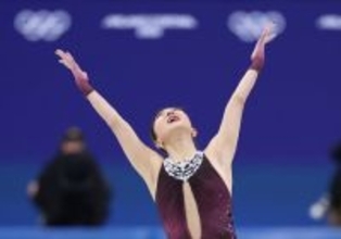 フリーを終えた坂本　五輪