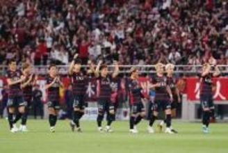 喜ぶ鹿島イレブン　Ｊリーグ
