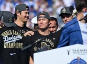 大谷、山本、佐々木に歓声　大リーグ