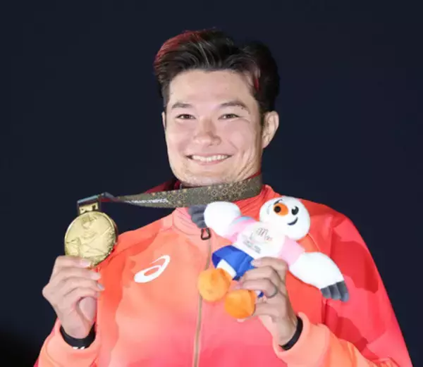 山田、日本勢金１号＝陸上男子４００制す―デフリンピック